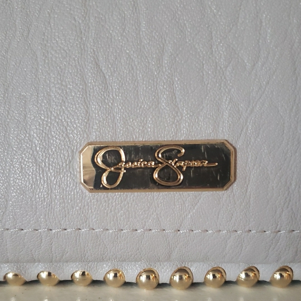 Jessica Simpson Grey/Gold Accent  Bag - Picture 2 of 10
